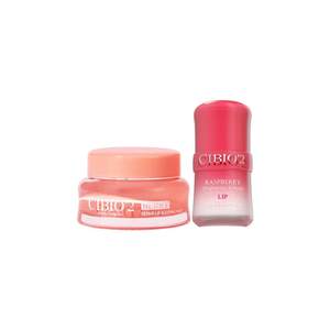 cibio2旗舰店cibio2希蓓欧睡眠唇膜15g+树莓唇膜7g淡唇纹滋润锁水去死皮润唇膏