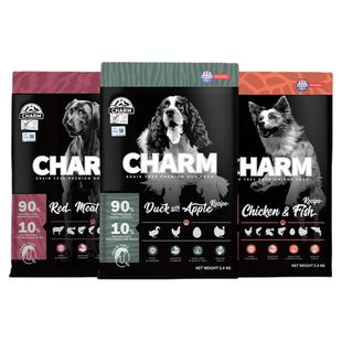 美国进口CHARM野性魅力鸭肉狗粮全价全期舒缓泪痕中小型通用犬粮