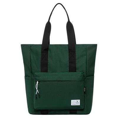 纯色大容量通勤旅行单肩包上课包