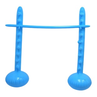 充气便携式绿色充气跳高杆游戏节日派对室内外装饰互动充气撑杆