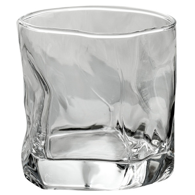 家用玻璃水杯耐用茶杯不规则酒杯