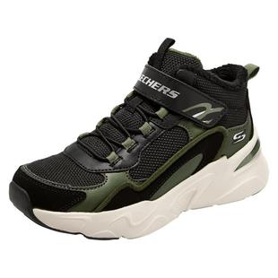 斯凯奇童鞋冬季男中大童运动鞋记忆鞋垫加绒休闲鞋保暖冬靴雪地靴