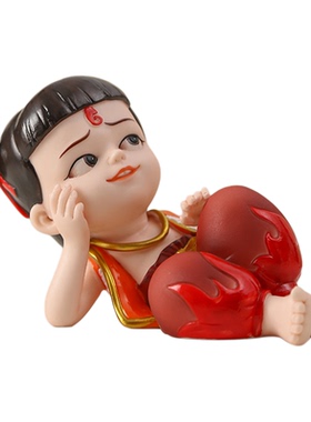 黼山堂哪吒创意酒柜电视柜摆件