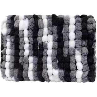 rlk小球球毛线手工diy坐垫钩针编织围巾线材料包豆豆线汽车沙发垫