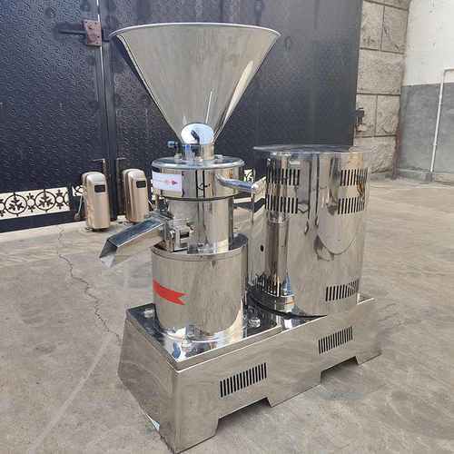 食品级不锈钢花生酱果酱骨泥胶体磨食品高速精细研磨机小型商用