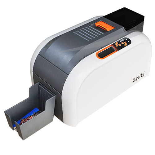 HITI CS200E/CS220E证卡打印机校园公交IC卡PVC光缆挂标牌打印机