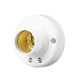 声光控灯座楼道智能感应声控e27螺口明装走廊楼梯超灵敏感应灯座