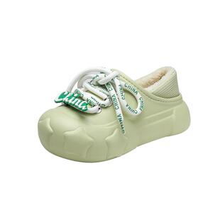 棉拖鞋男冬季加绒保暖情侣居家包跟拖鞋外穿防滑防水皮毛一体棉鞋