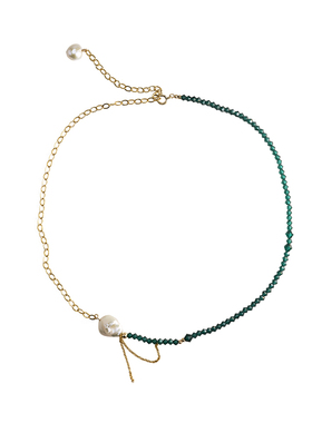 进口注金进口水晶巴洛克珍珠项链