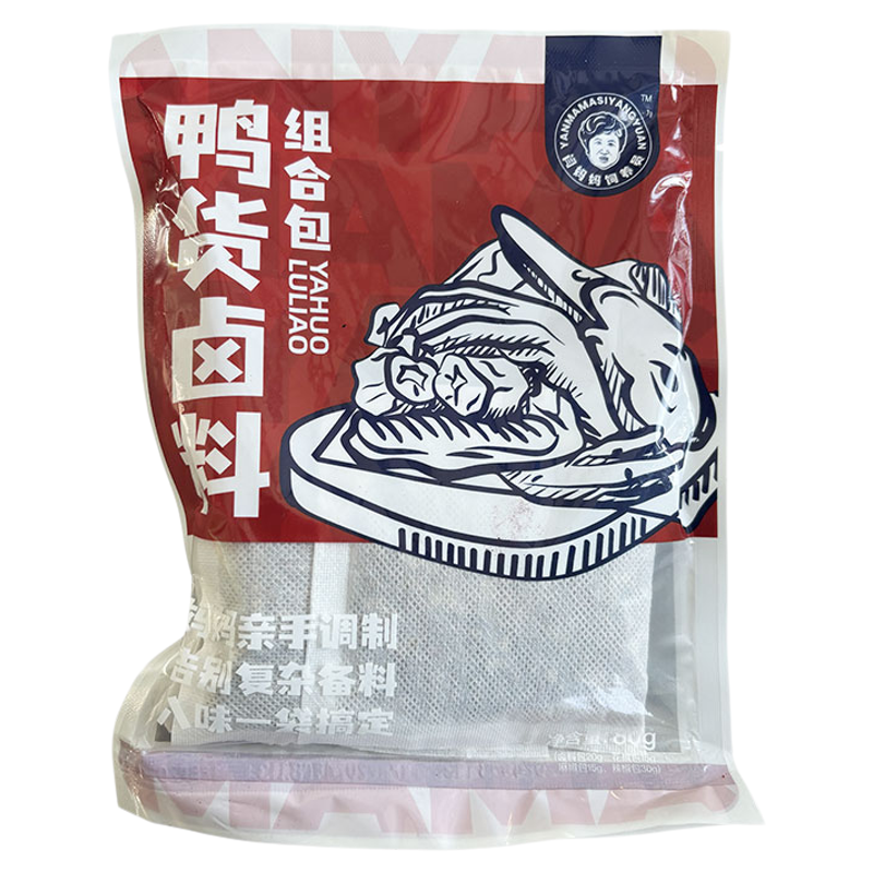 闫妈妈饲养员鸭货卤料包组合包鸭头鸭脖鸭翅麻辣鸭货调料包旗舰店