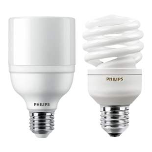 飞利浦节能灯e27e14螺口u型灯管2u台灯led灯泡5w家用8w超亮u形11w