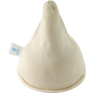 aqpa婴儿毛衫帽子秋冬季新品宝宝防风帽保暖纯棉囟门帽萌趣针织帽