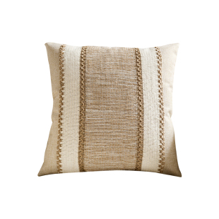 波西米亚棉麻风格抱枕客厅沙发靠枕复古侘寂床头靠垫抱枕套方形