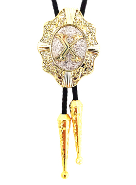 金银圆牌字母欧美风长项链新品