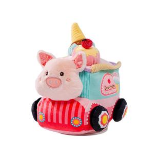 jollybaby跑跑美食车婴儿学爬追视消耗体力过家家学说话音乐玩具