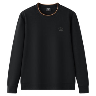 【华夫格】德鲨男装圆领卫衣2025秋冬季新款休闲打底上衣