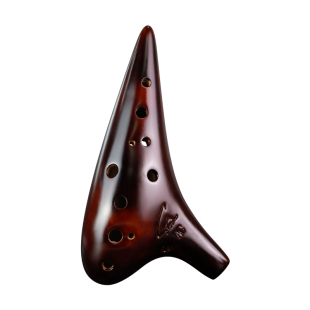 风雅陶笛赵方同款十二孔中音C调陶笛12孔陶笛AC初学送教材专业级