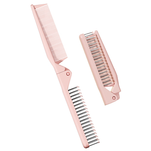 折叠梳小专用儿童女孩女士宝宝编发密齿刘海随身便携迷你旅行梳子