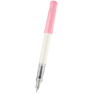 【生日礼物】日本PILOT百乐笑脸笔学生钢笔KAKUNO全透明杆练字笔可换墨囊FKA1SR