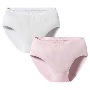 3条三枪内裤女童夏季莫代尔薄款纯色无痕棉A类打底无骨素色三角裤