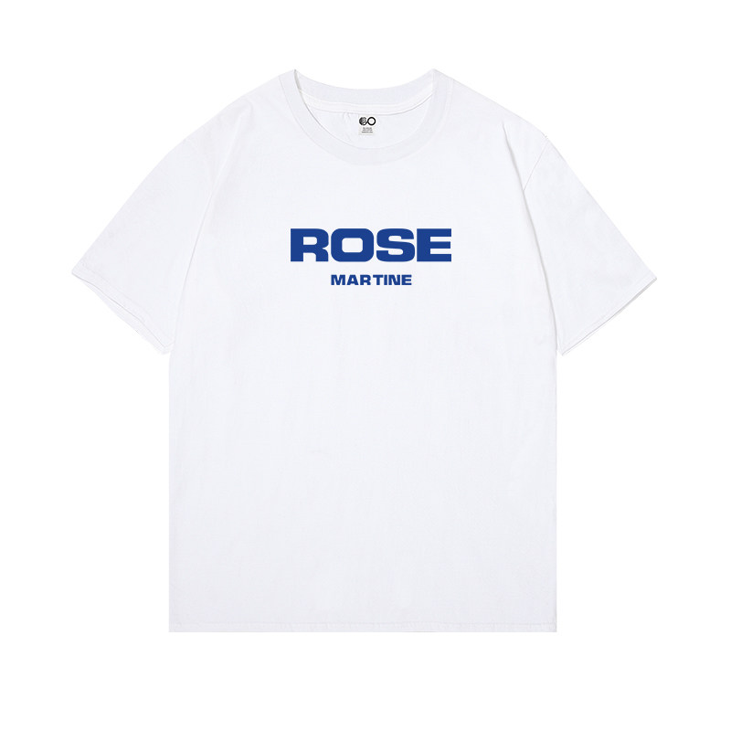 欧美INS网红同款MARTINE ROSE字母印花短袖气质情侣装纯棉潮牌T恤