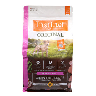 雌毛球-百利无谷鸡肉小型犬生鲜冻干狗粮4磅保护关节小颗粒本能