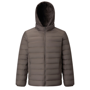 千仞岗新款轻薄短款羽绒服简约通勤休闲男士秋冬外套排骨上衣保暖