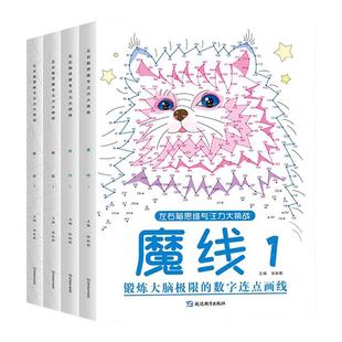 魔线左右脑思维专注力大挑战幼儿园高难度迷宫小学生益智游戏幼小衔接3-6-10岁儿童走迷宫注意力训练智力开发视觉训练趣味玩具