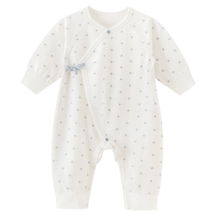 【呼呼棉】新生儿绑带和尚服春秋季婴幼儿宝宝纯棉长袖连体哈衣服