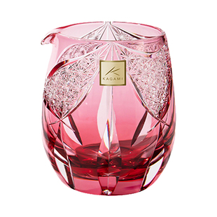 日本KAGAMI江户切子杯水晶玻璃白酒杯风华酒具分酒器公道杯清酒杯