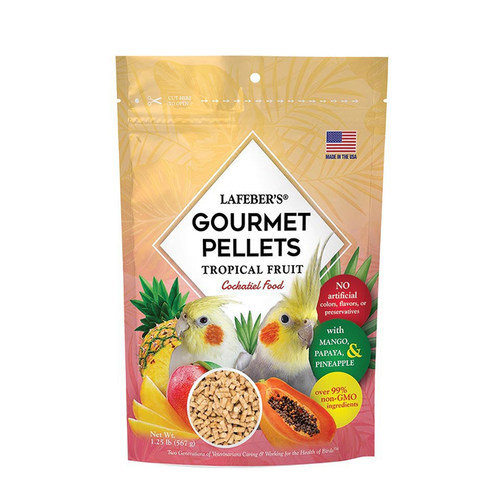 拉夫伯滋养丸鹦鹉鸟粮鸟食饲料小颗粒拉菲贝尔Lafeber热带水果