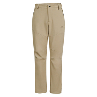 拓路者户外直筒软壳裤男春季耐磨防风加绒保暖登山裤运动休闲长裤