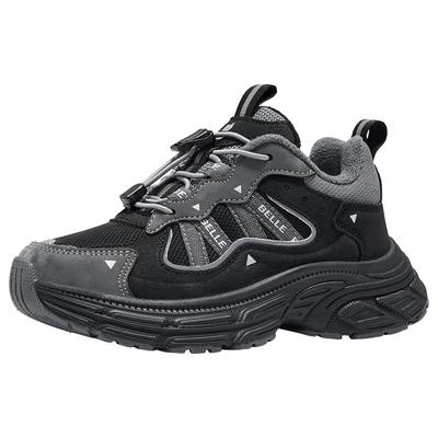 百丽官方正品儿童运动鞋加绒加厚