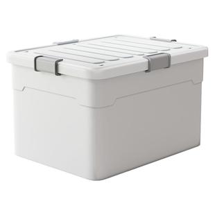 超大容量收纳箱家用衣服整理箱带轮玩具书本塑料后备储物周转箱子