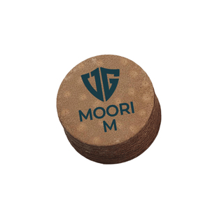MOORI皮头毛利秀夫多层台球杆头UG 宝石 常规皮头中八美式大头