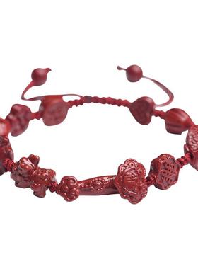 朱砂多宝手链男女款貔貅狐狸如意