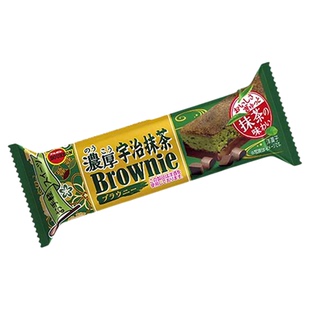 日本进口bourbon布尔本特浓抹茶巧克力布朗尼威化饼干蛋糕零食