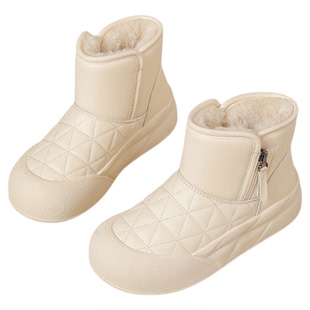 回力雪地靴女款2026新款冬季加绒保暖厚底增高女棉靴加厚东北棉鞋