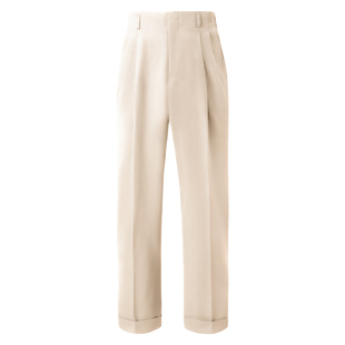 CULTUM1930s加厚450g重全羊毛呢优雅复古直筒双褶西裤男好莱坞裤