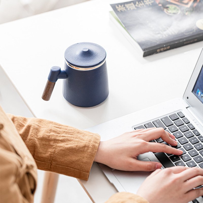 陶瓷办公茶水杯商务实用客户高档送开业活动纪念品员工周年礼品庆