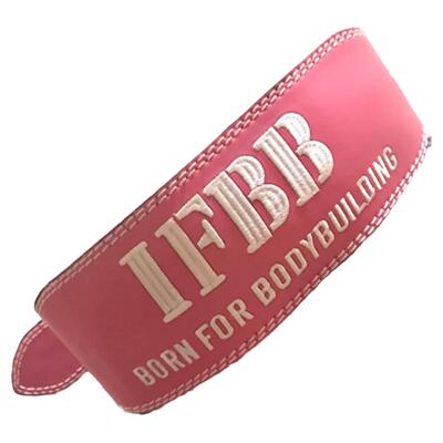 IFBB字母款牛皮健身腰带