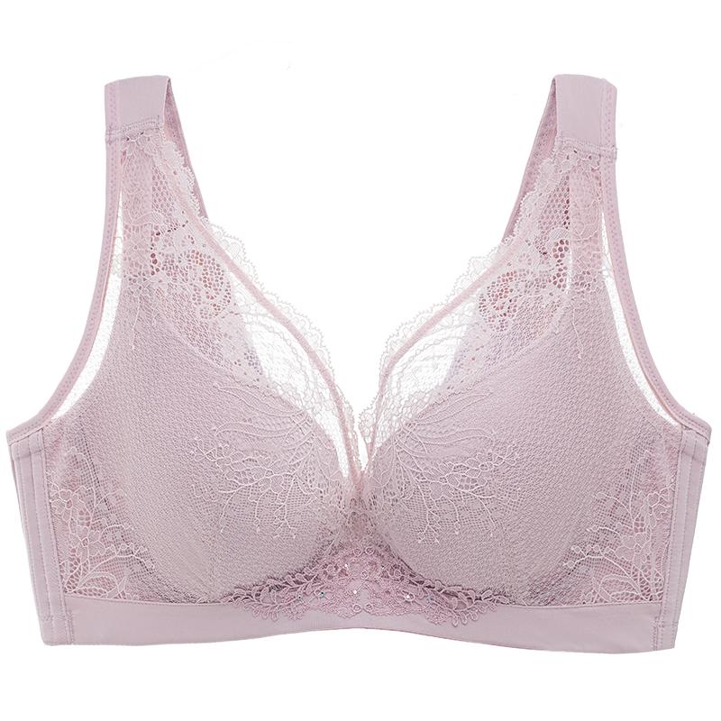 依曼丽专柜正品内衣女显小记忆钢圈防下垂收副乳直立棉背心文胸