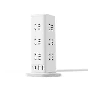 公牛立式插排桌面充电站67w快充usb插座方块转换器一转多插头扩展