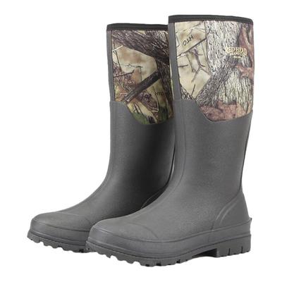 迷彩橡胶水鞋钓鱼鞋高筒男士雨鞋