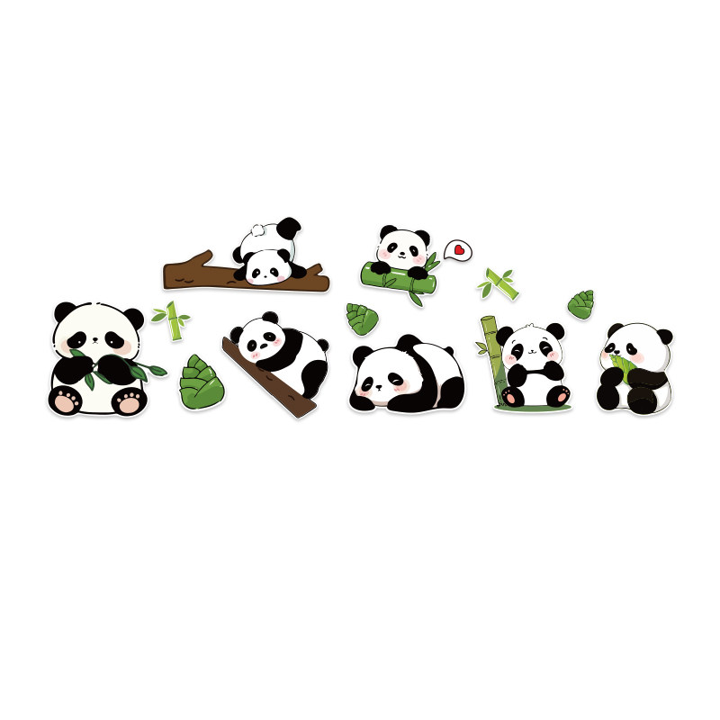 熊猫环创材料主题成品小班教室布置走廊吊场景幼儿园文化墙面装饰