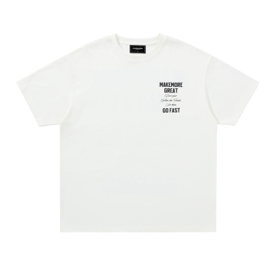 Makemore新款字母美式短袖T恤男