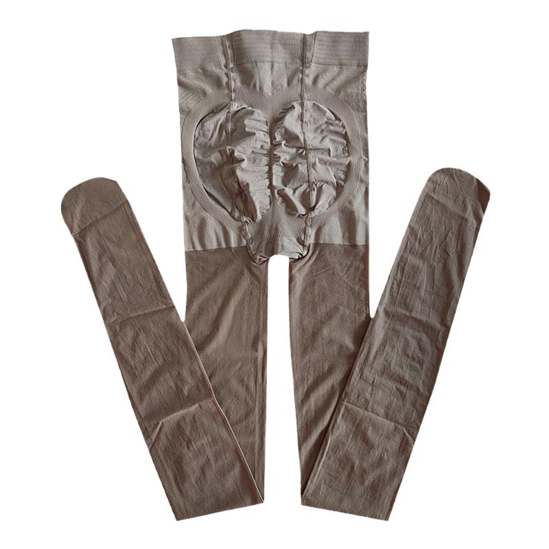 30D蜜桃臀丝袜女防勾丝春秋薄款半透明咖啡色深肤色连裤袜女夏80D