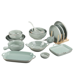 雅诚德流金岁月简约菜盘金边餐具米饭碗泡面碗大汤碗菜盘子四方盘