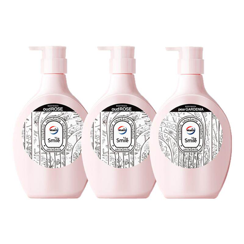威露士玻尿酸沐浴露550ml*3滋润保湿清洁持久留香乌木玫瑰