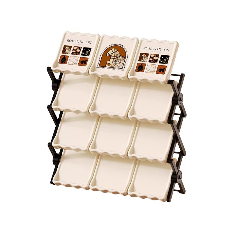 【可折叠翻转】中古风多层鞋架